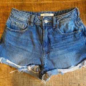 Pacsun denim jean mom shorts size 24